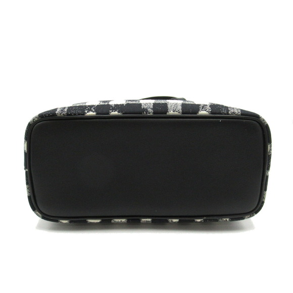 Celine Small Soft Cube Canvas 2Way Shoulder Bag Black White - Picture 4 of 10